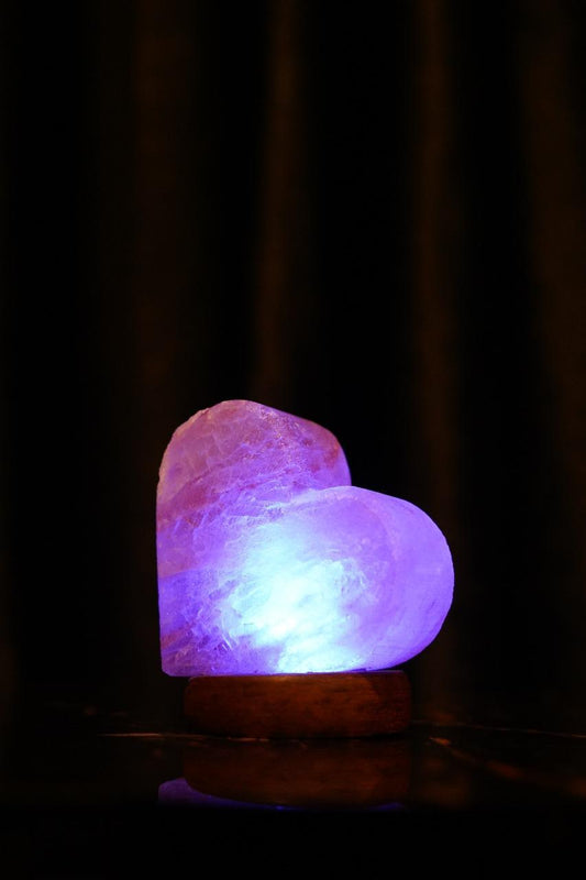 Heart-Shaped Himalayan Salt Lamp – Romantic & Healing Glow